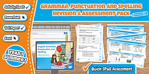 Year 1 Summer 2 Grammar, Punctuation and Spelling Revision & Assessment ...