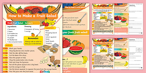 Fruit Kebabs Cut and Stick Sequencing Activity