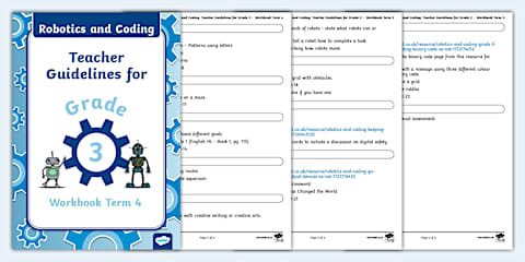 Coding And Robotics Grade 4 Workbook Teacher Grade 2 - Robotics and Coding - Term 4 - Workbook Guidelines ...