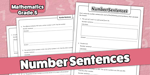 Grade 5 - Maths - Term 1 - Terminology - Flashcards (CAPS Aligned)