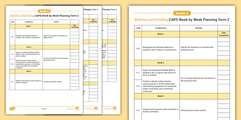 Teacher Grade 2 - Robotics and Coding - Term 3 - Week-by-week Planning ...