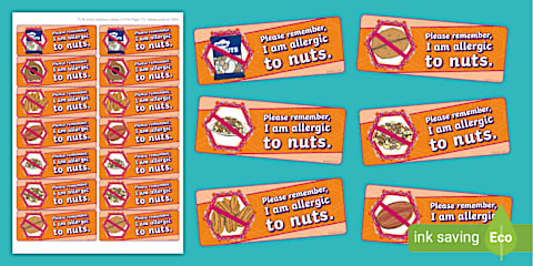 Editable Nut Allergy Letter to Parents Template