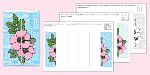 Hyacinth Folding Art Template