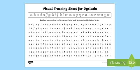 Visual Tracking Exercises Shapes