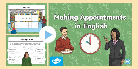 ESL Making an Appointment Activity Sheet [Adults, A2]