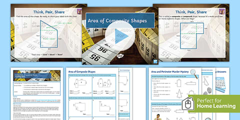Seventh Grade Area of a Compound Shapes Exit Ticket