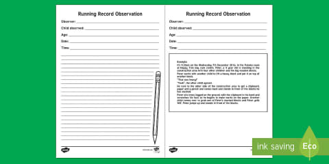 Reading Running Record