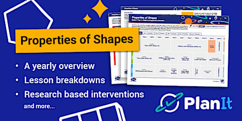 Geometry - Properties of Shapes- Steps to Progression Overview - PlanIt ...