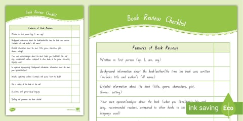 Level 3 Writing - Book Review: Exemplar with Annotations
