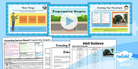 Computing: Controlling Devices Flowol: Multiple Outputs Year 5 Lesson ...
