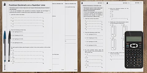 Reading Decimals on the Number Line Activity
