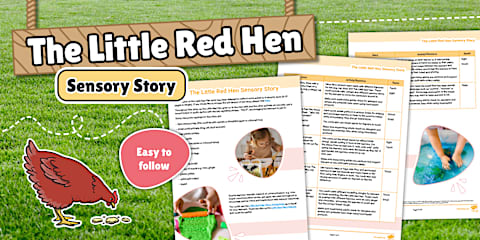 EYFS The Little Red Hen Sensory Story EYFS Adult Input Plan and ...