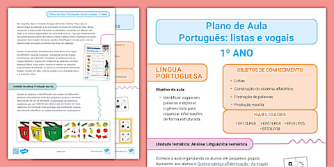 Plano de aula 1º ano - Matemática: contagem e sequência
