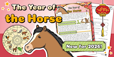 UKS2 Year of the Horse Reading Comprehension Activity
