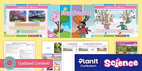 Science: Seasonal Changes Autumn and Winter: The Four Seasons Year 1 ...