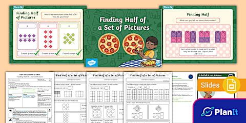 Phase 1 Rational Numbers: Half, Quarter and Third of Sets (Finding Half ...