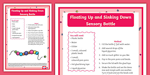 EYFS All About Floating and Sinking Fact Files