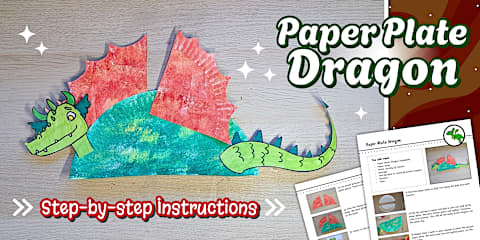 Paper Plate Dragon Craft - Chinese New Year Activities