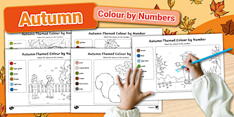 EYFS Autumn Colour by Number