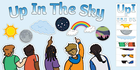 First Grade Objects in the Sky Photo Word Cards
