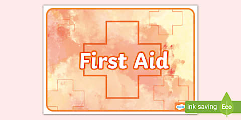 First Aid Box Display Poster