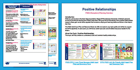 EYFS PSED My Solution Wheel Adult Input Plan and Resource Pack