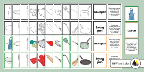 Cooking Press the Button Interactive Activity