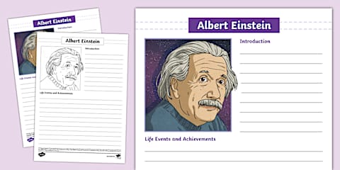 Albert Einstein Reading Comprehension Activity UKS2