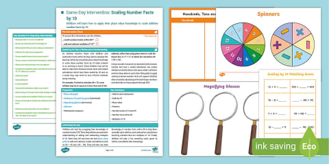 Year 3 Maths Same-Day Intervention Plan: Identifying Missing Numbers on ...