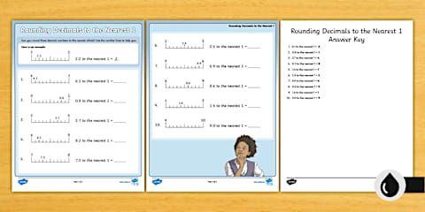 Fifth Grade Rounding Decimals to the Nearest Hundredth Worksheet