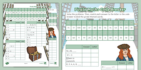 Year 2 Book-Themed Maths Code Breaker Activity