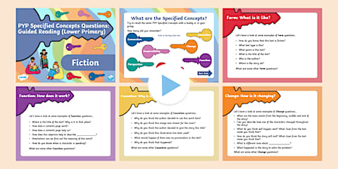 Lower Primary PYP Concept Questions: Guided Reading (non-fiction ...