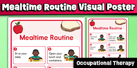 Kids Lunchtime Visual Routine Twinkl Symbols: Mealtime Visual Timetable
