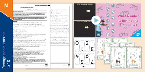 EYFS Maths: Recognising Numerals to 10 Four Corners Game Whole Class ...