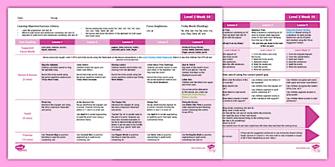 'or, ur' Lesson Plan - Level 3 Week 7 Twinkl Phonics