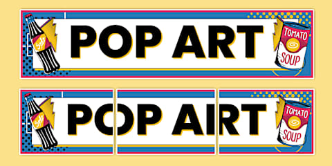 Pop Art Display Lettering