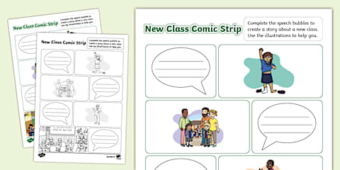 Anti-Bullying Finish the Comic Strip Worksheet