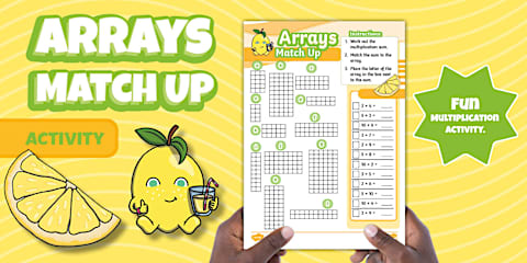 Math Up Activity Example Array City Maths Activity