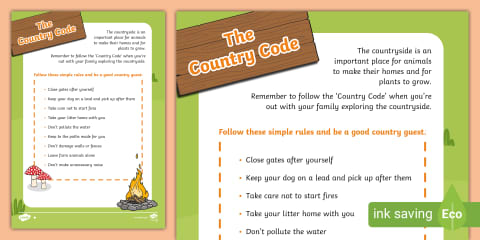 The Countryside Code Activity Pack