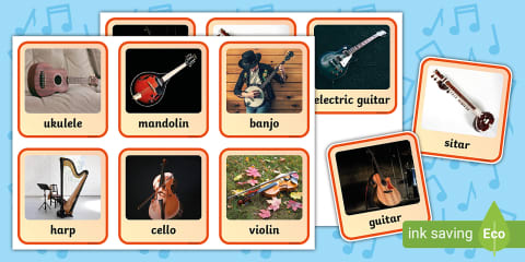 String Family Musical Instrument Photo Powerpoint