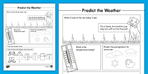 Extreme Weather Word Search for K-2nd Grade