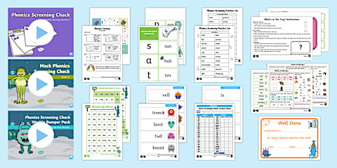 Phonics Screening Survival: Weekly Bumper Pack 2