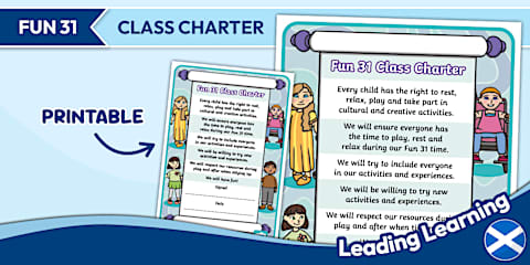 Class Charter Rabbit UNCRC Creating a Class Charter CfE Early Level Resource Pack