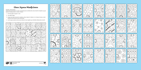 Values Collaborative Colouring Activity School Values Mindfulness Collaborative Colouring