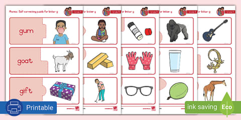 Grade R Pictures Grade R Phonics: Self-Correcting Puzzles - Letter r (CAPS Aligned)