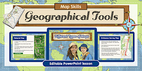 Different Types of Maps Display Posters