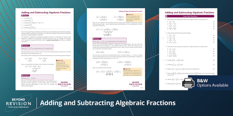 Solving Equations Containing Algebraic Fractions