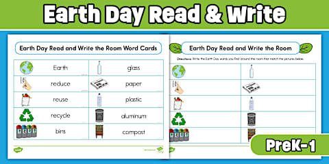 Prekindergarten Earth Day Activity Pack