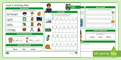 Level 4 Week 3 Activity Mat