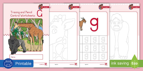 Grade R Phonics - Tracing and Pencil Control Worksheets - Letter a ...